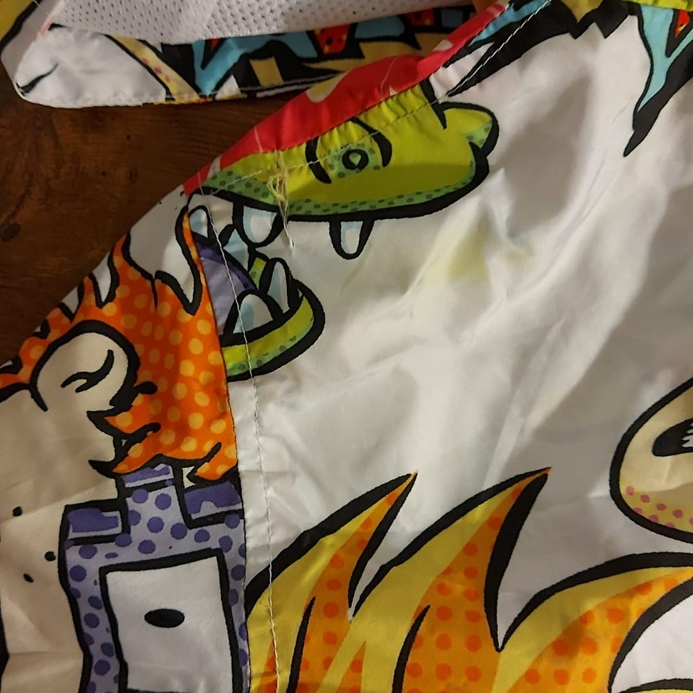 Members Only Nickelodeon Jacket with Orange and Black Graphics - Picture 4 of 5